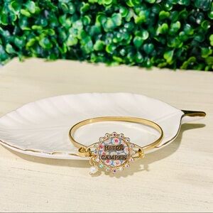 Happy Camper Gold Bracelet NIB